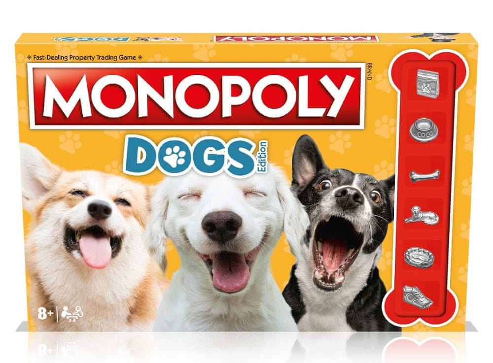 Winning Moves Monopoly Dogs - Anglická verzia
